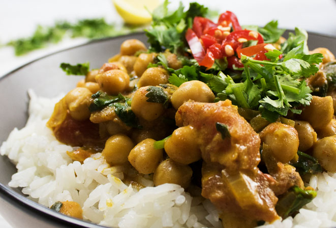 Kichererbsencurry - Veganes Curry Rezept - Vegane Wunder